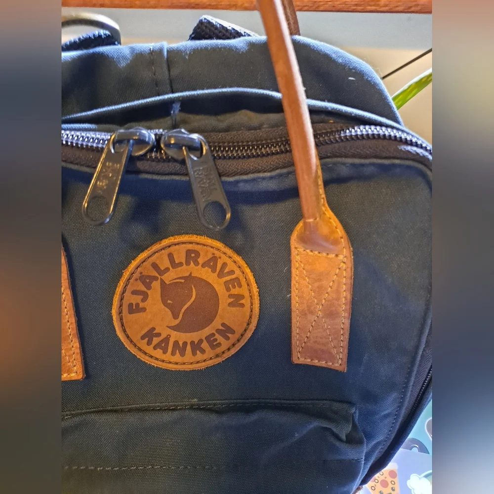 Fjallraven Navy Blue Mini Kaken Backpack - Picture 2 of 11